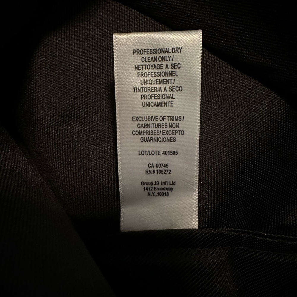 NWT Kay Unger Black Walk Thru Jumpsuit Brooklyn Size 4 - Picture 8 of 8